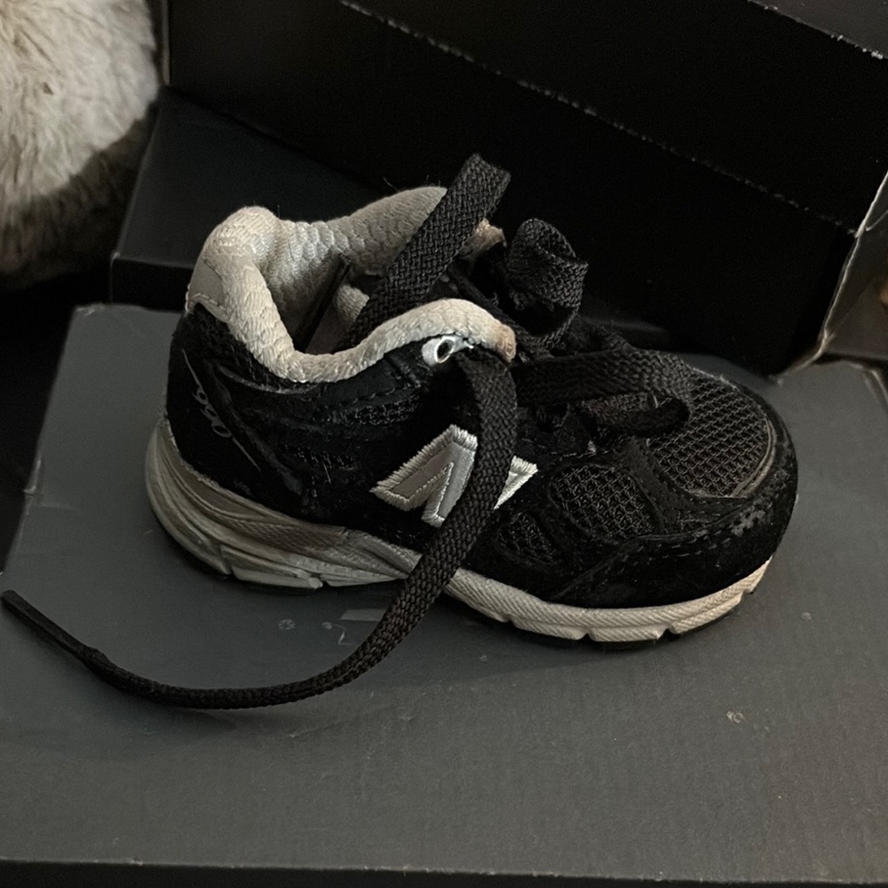 Black and Silver Baby Sneaker